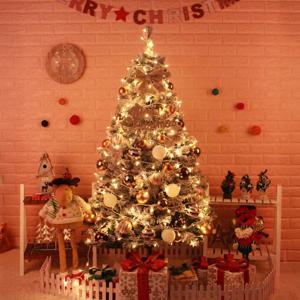 크리스마스 트리 골드봉코코 1.5M 스노우트리 풀세트 럭셔리 골드 오너먼트 홈데코