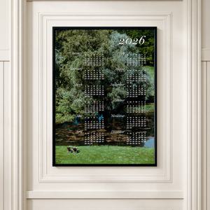 2026 감성 원페이퍼 캘린더 포스터 한장 달력 벽꾸 캔버스액자 Forest in 2026