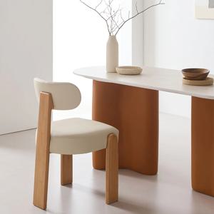 케인 가죽 식탁의자 편한 고무나무 원목의자 CL532