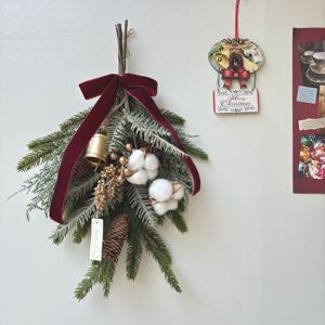 고급스러운 몽실몽실 목화 크리스마스 리스 가랜드