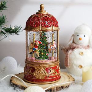 크리스마스 회전목마 오르골 스노우볼 워터볼 LED 랜턴 무드등 조명 소품 장식 선물