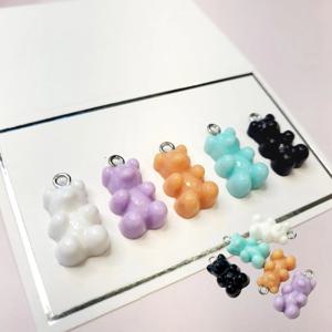 곰돌이 목걸이 만들기 부자재 DIY 불투명 젤리곰 모양 펜던트