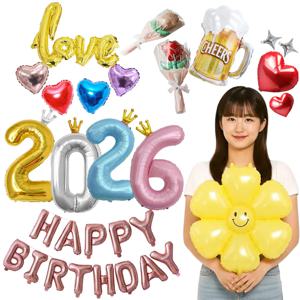 호일 은박풍선 모음 생일 생신 잔치 데코 파티풍선 꾸미기 파티장식 하트 알파벳