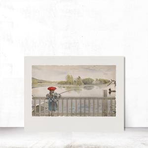 빈티지 북유럽 포스터 일러스트 거실 카페 현관 인테리어 캔버스 26x21cm