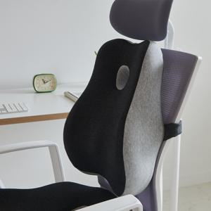 테크노 입체 메모리폼 등받이쿠션 자세교정 사무실 컴퓨터 의자 기능성 방석