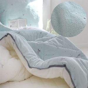 SS/Q 겨울차렵 따뜻한 착번아웃 양면 극세사이불 앨리스밍크-3color