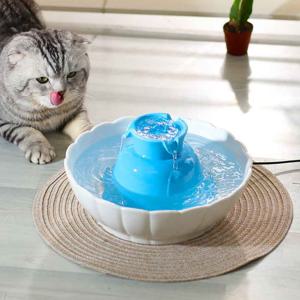 펫이랑 세라믹 고양이 강아지 자동 정수기 급수기 물그릇 수반