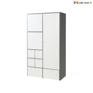 VISTHUS 수납이 많은 심플한 옷장/수납장 (122x59x216cm)