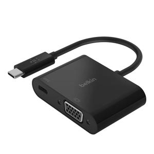 USB C to VGA C타입 60W 충전 듀얼 젠더 AVC001bt