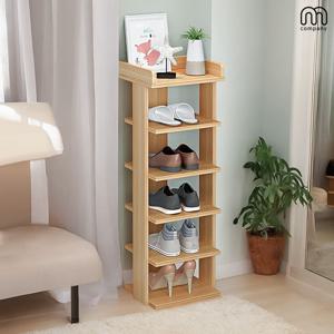 로사 현관 신발장 틈새 슬림 선반 정리대 신발 수납장 원목 수납 미니 원룸 키큰 신발정리대