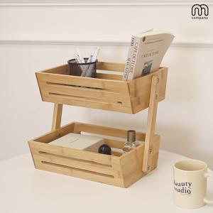 페시 책상 정리함 수납 정리 선반 데스크테리어 우드 데스크 오거나이저 미니 책꽂이 원목