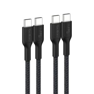 240W C타입 브레이디드 초고속 충전 케이블 1M 2M 2팩 CAB025fq2PK