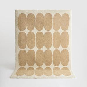 BWTZ 푹신한 롱파일 자카드 러그 거실러그 카페트 브라운빈즈 150x200