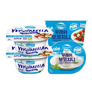 덴마크 후레쉬모짜 125g*2개 + 덴마크 후레쉬보코치니 125g 2개