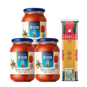 시칠리아나소스 400g*3개 +아르벨라 스파게티 500g*1개