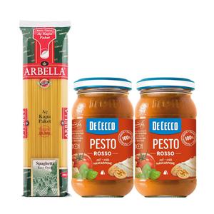 레드페스토 200g*2개 + 아르벨라 스파게티 500g*1개