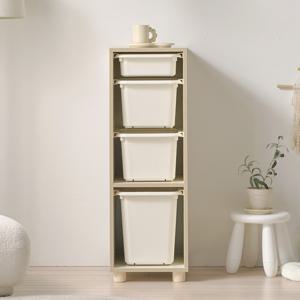 포포 4단 틈새 바구니 수납장