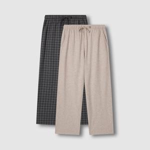 남 코튼 파자마 팬츠 2매 (4 sizes)(2 colors)