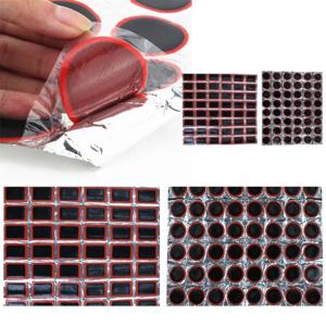자전거 타이어 펑크 셀프 임시 수리 빵꾸 고무 패치 원형 사각 48조각