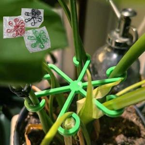 식물 줄기퍼짐 방지 오이 고추 화초 줄기 고정 지지대 6구 4p