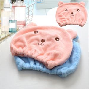 극세사 곰돌이 드라이 헤어캡 수건 헤드 샤워타월 세안 밴드