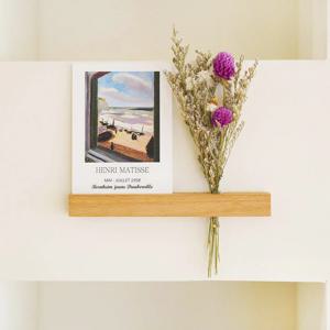 드라이플라워 천일홍 미니꽃다발 냉장고 현관 원목자석 사진꽂이 우드 핸드메이드