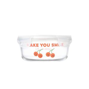 파이렉스 노티드2 4면 밀폐용기 원형 620ml