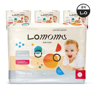 스탠딩 체인지! 에어키키 홀딩형 기저귀 대형(L) 26매x4팩