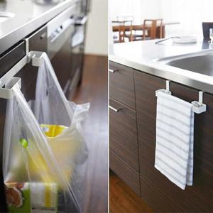 주방 싱크대 분리수거 비닐 봉지 행주 타올 걸이 2 way