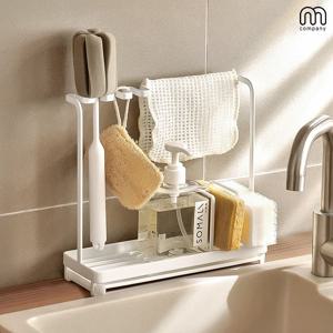 블로 수세미 거치대 싱크대 걸이 행주 건조대 주방 선반 수납 받침대 세제 정리함 수세미랙