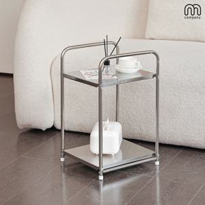 까꾸 2단 침대 협탁 거실 사이드 테이블 협탁 침실 미니 수납장 선반 철제 소파 탁자