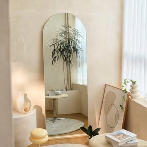 무료배송 엘리 라운드 아치형 노프레임 전신거울 4size