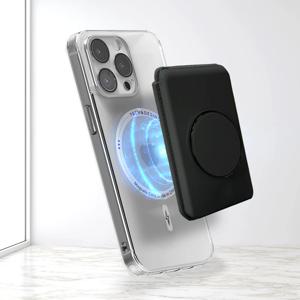 베이직 맥세이프 가죽 카드 지갑 스마트톡 밴드