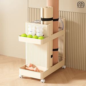 테르 요가매트 정리함 헬스 용품 보관함 운동기구 수납장 다용도 이동식 트롤리 폼롤러 수납