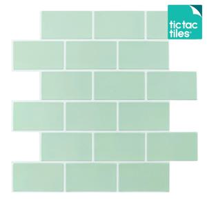 티커타일 써브웨이 민트 주방타일 스티커타일 붙이는타일 DIY 셀프인테리어