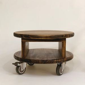 원목 낮은 바퀴의자 - 이동형 화분받침대 8colors