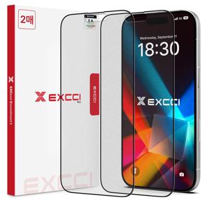 아이폰15 프로 맥스 지문방지 풀커버 강화유리 핸드폰 액정 보호필름 2매