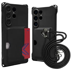 갤럭시S25 울트라 실리콘 넥스트랩 카드수납 목걸이 스트랩 케이스