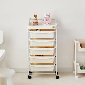 아이방 만능수납 디어마이베어 서랍트롤리 40x31x82cm