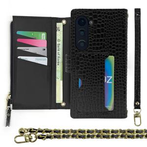 갤럭시S20 울트라 케이스 크로커 스트랩 카드수납 지갑 가죽 다이어리