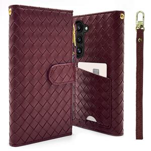 갤럭시S24FE 케이스 폴리오 지퍼형 카드수납 지갑 가죽 다이어리