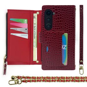 샤오미 포코 X7 Pro 케이스 크로커 스트랩 카드수납 지갑 가죽 다이어리