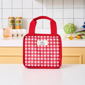 에브리데이 보온보냉백 레드체크 24x12x22