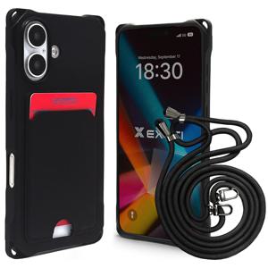 아이폰16E 실리콘 넥스트랩 카드수납 목걸이 스트랩 케이스