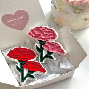 카네이션 차량용 석고방향제 차량용방향제 새차 선물 어버이날 스승의날