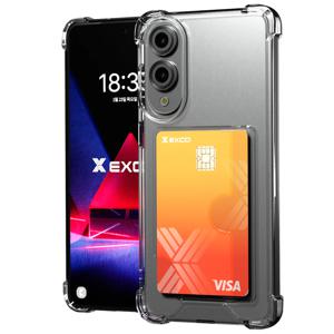 갤럭시S25 엣지 케이스 클라로 슬라이드 범퍼 투명 카드수납