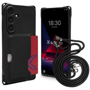 갤럭시 A36/A56 실리콘 넥스트랩 카드수납 목걸이 스트랩 케이스