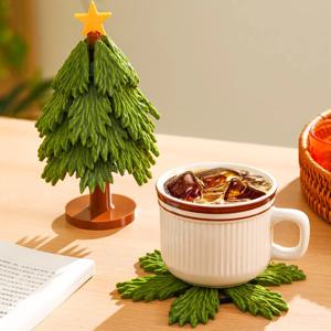 [해외] 북유럽 모던 스탠딩 트리 냄비받침 크리스마스 냄비받침대 세트 집들이 선물
