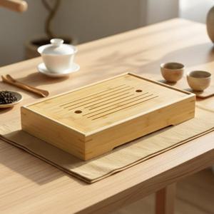 일자무늬 대자무 찻상 36cm 다과상 다기 주기 다도구 홈카페