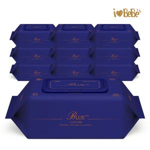 85평량 시그니앙 블루라벨 66매 10팩 아기물티슈